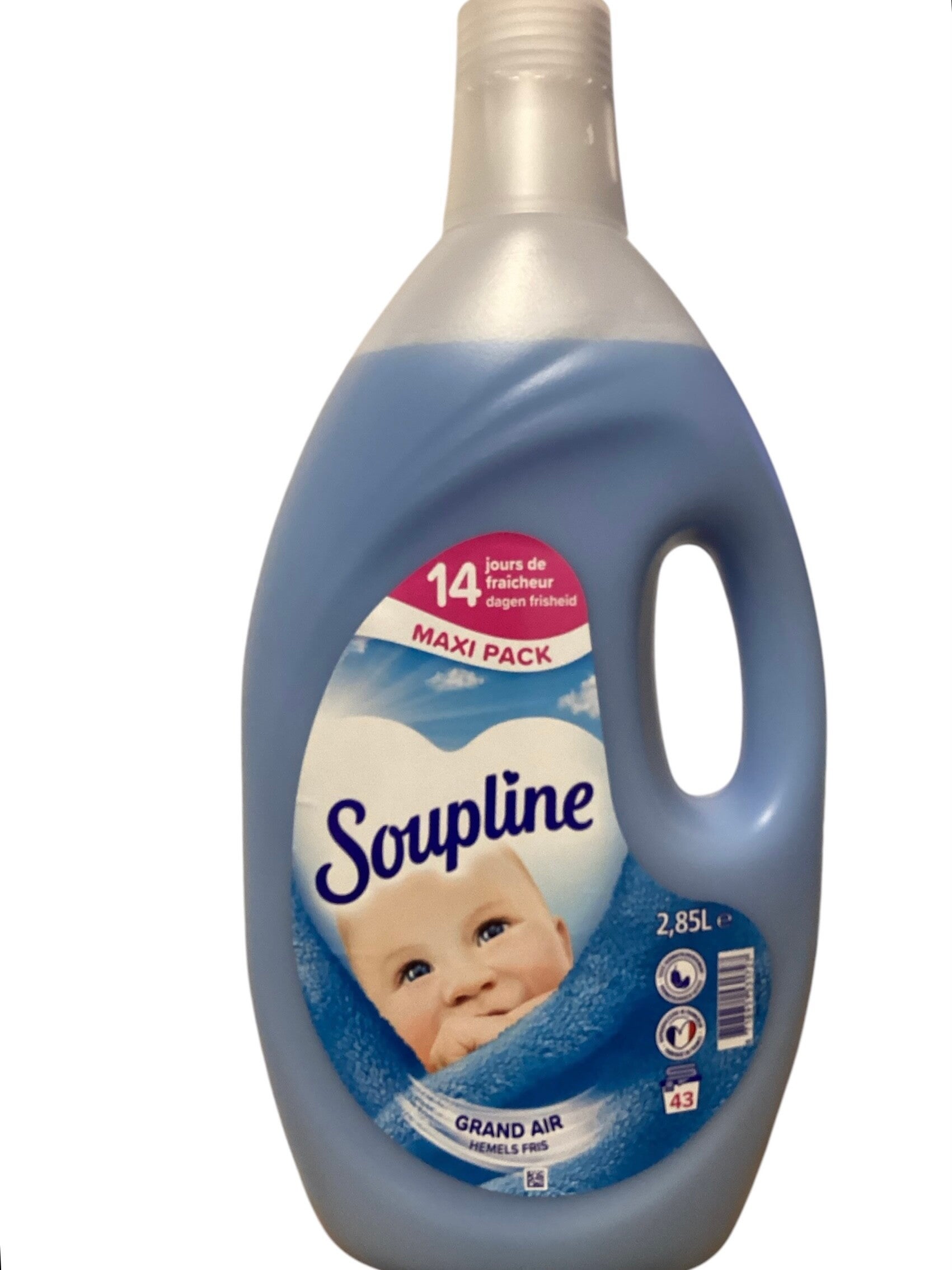 Adoucissant Soupline Concentrée Grand Air-43 Lavages-2,85L