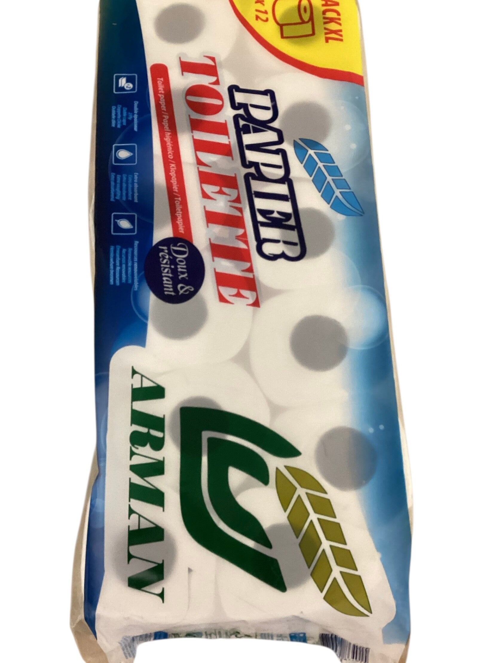 PAPIER HYGIENIQUE ARMAN X12-DOUBLE EPAISSEUR