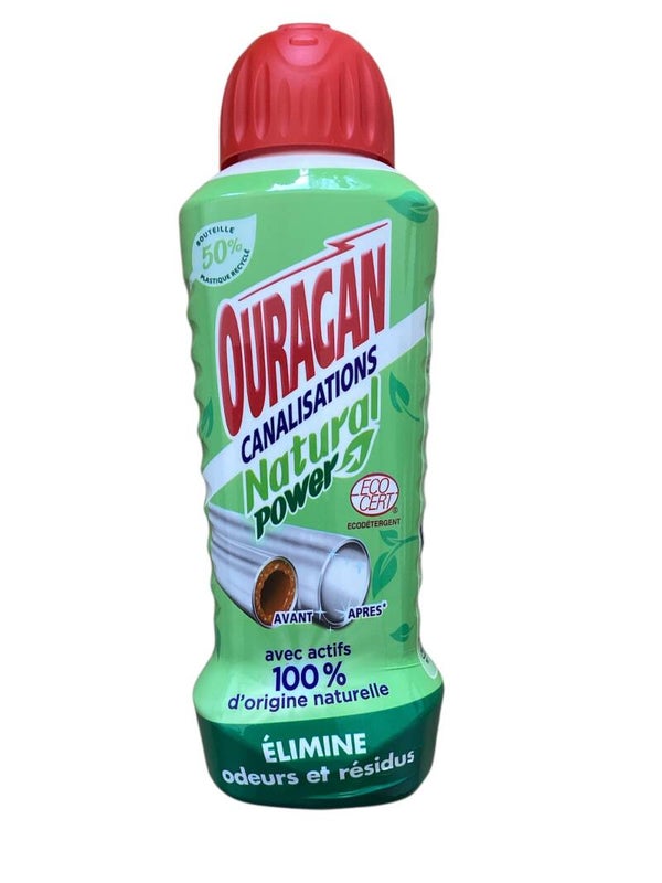 OURAGAN ENTRETIEN CANALISATIONS NATURAL POWER- ECOCERT- 700ml