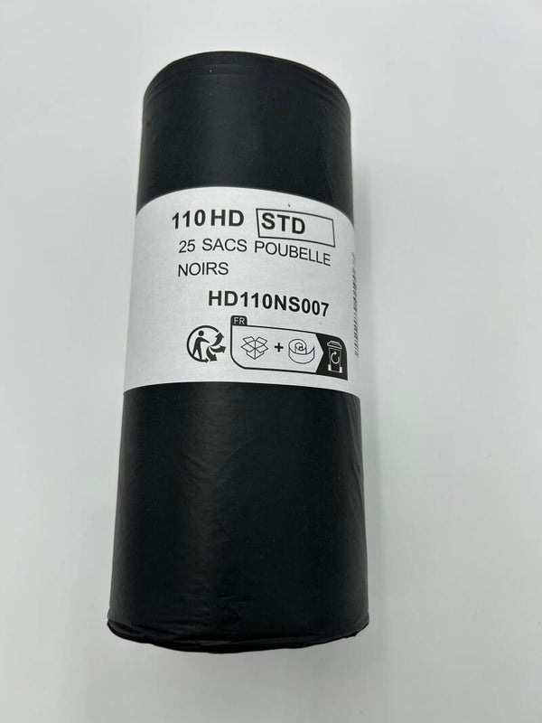 25 SACS -POUBELLES NOIRS DE 110L