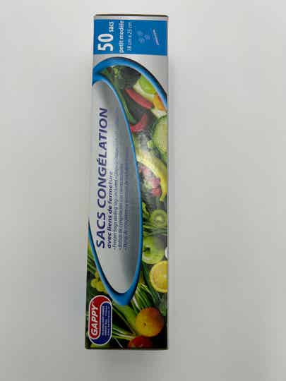 50 SACS CONGELATION PETIT MODELE DE 18X25CM AVEC LIEN DE FERMETURE