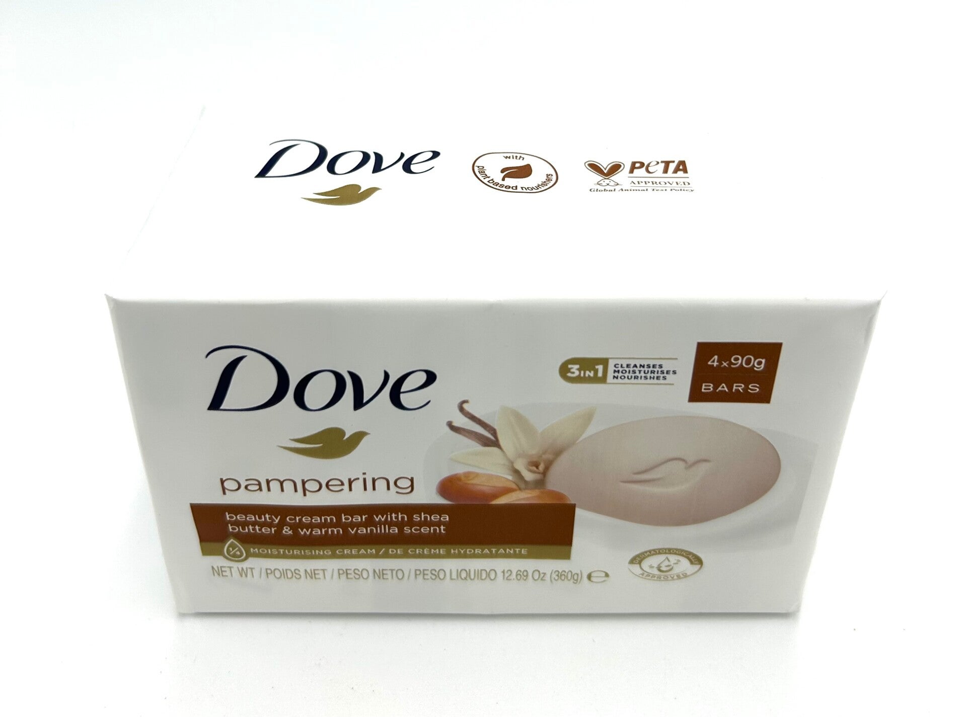 DOVE SAVON CREME AU BEURRE DE KARITE et VANILLE 4x90g