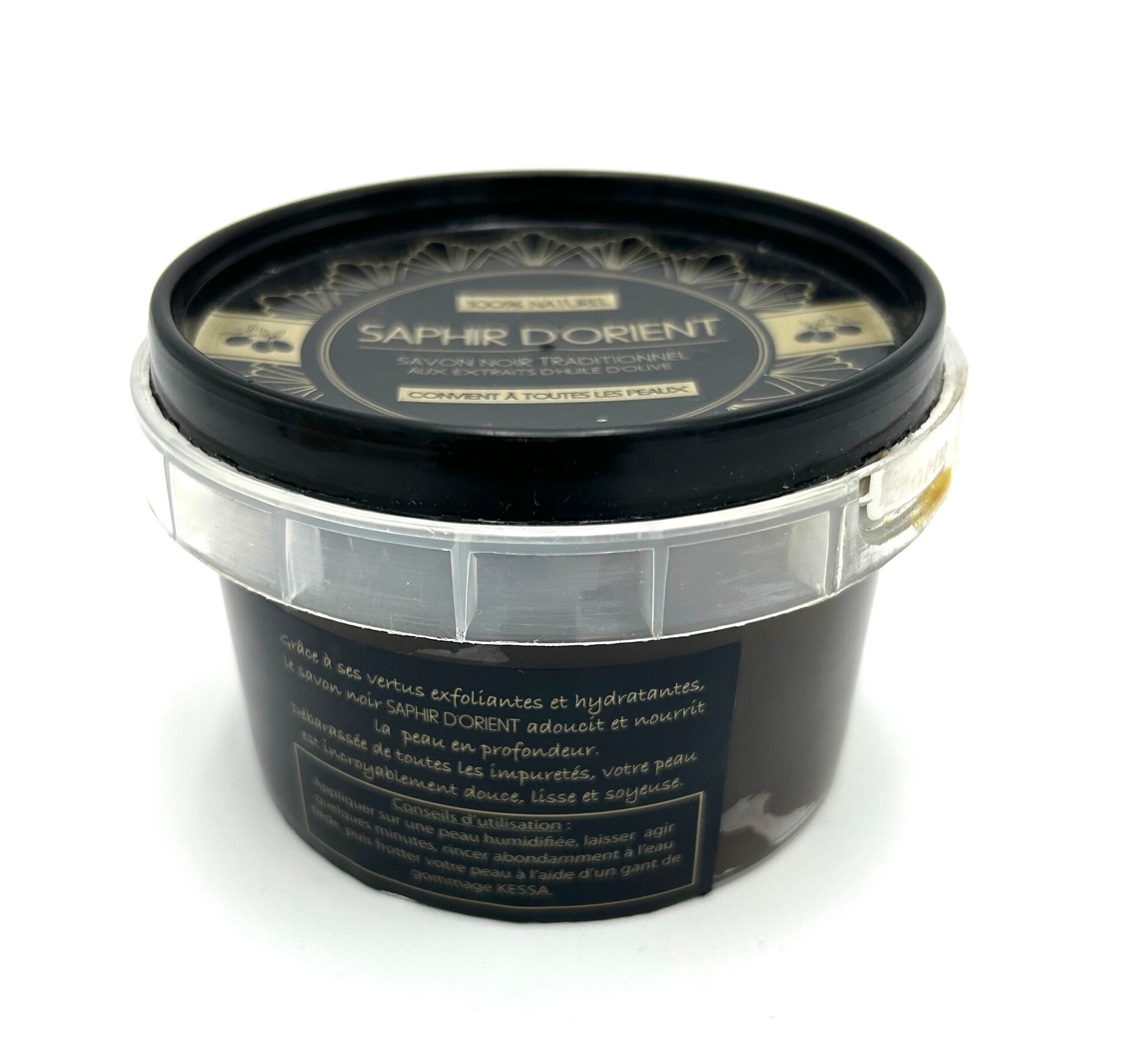 SAPHIR  D'ORIENT SAVON NOIR TRADITIONNEL AUX EXTRAITS D'HUILE D'OLIVE 200g