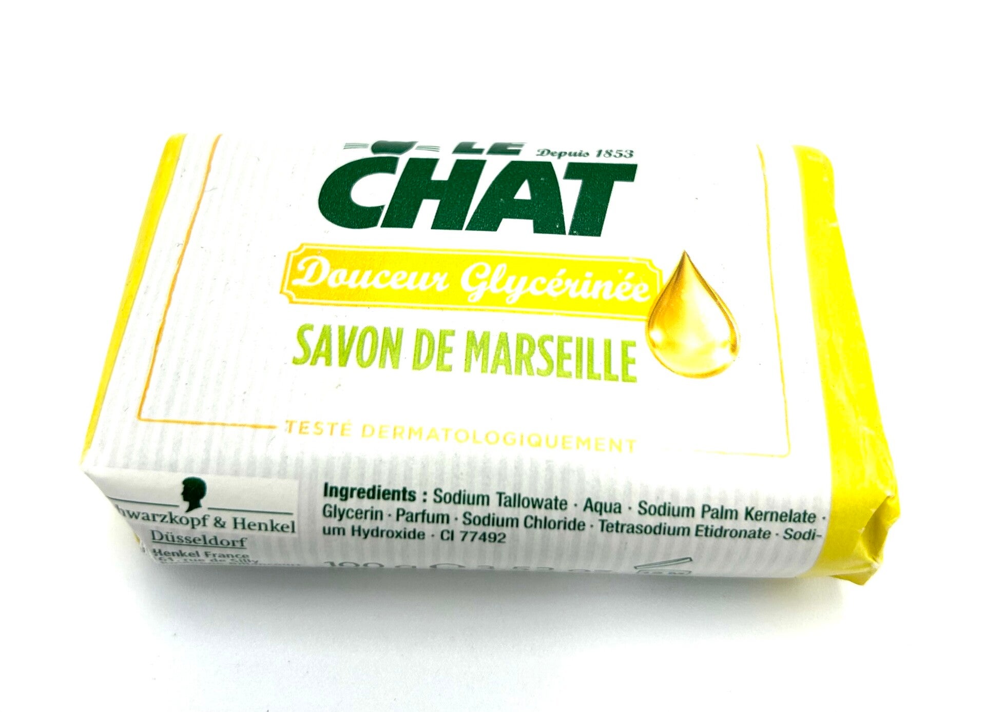 LE CHAT Douceur Glycerinée au SAVON DE MAREILLE 100g
