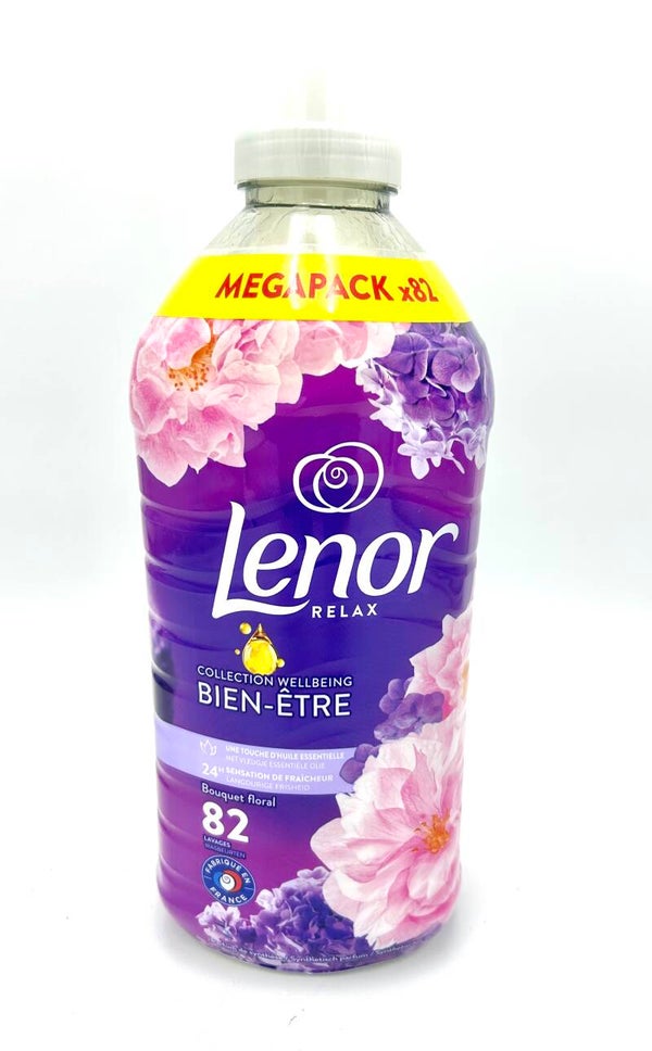 ADOUCISSANT LENOR RELAX Bouquet Floral COLLECTION BIEN-ÊTRE 82 Lavages pour 1722ml