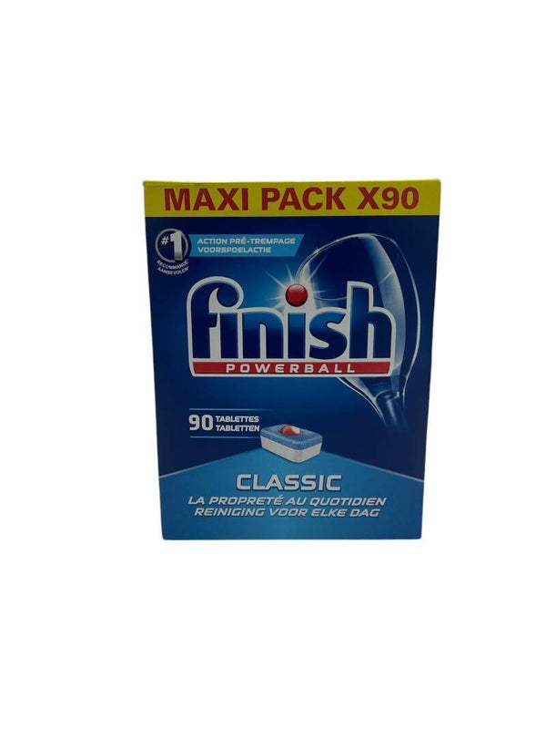 FINISH PASTILLES LAVE-VAISSELLE POWERBALL CLASSIC 90 TABLETTES