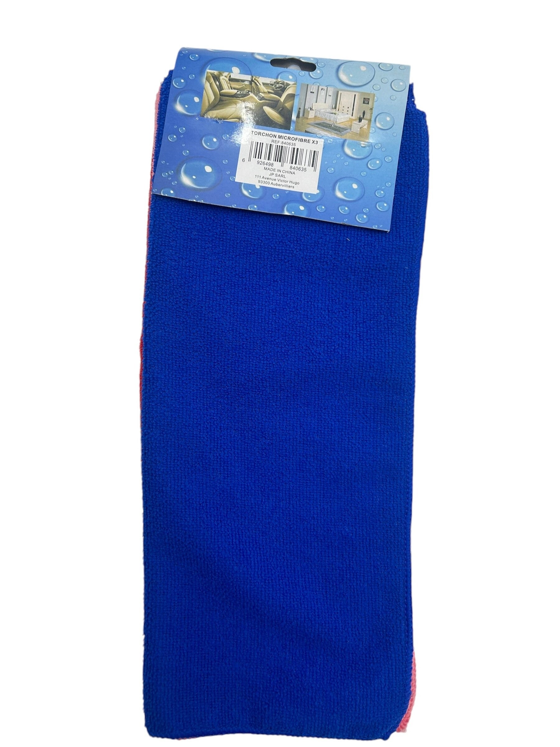 TORCHON MICROFIBRE 30X40cm X3 PIECES