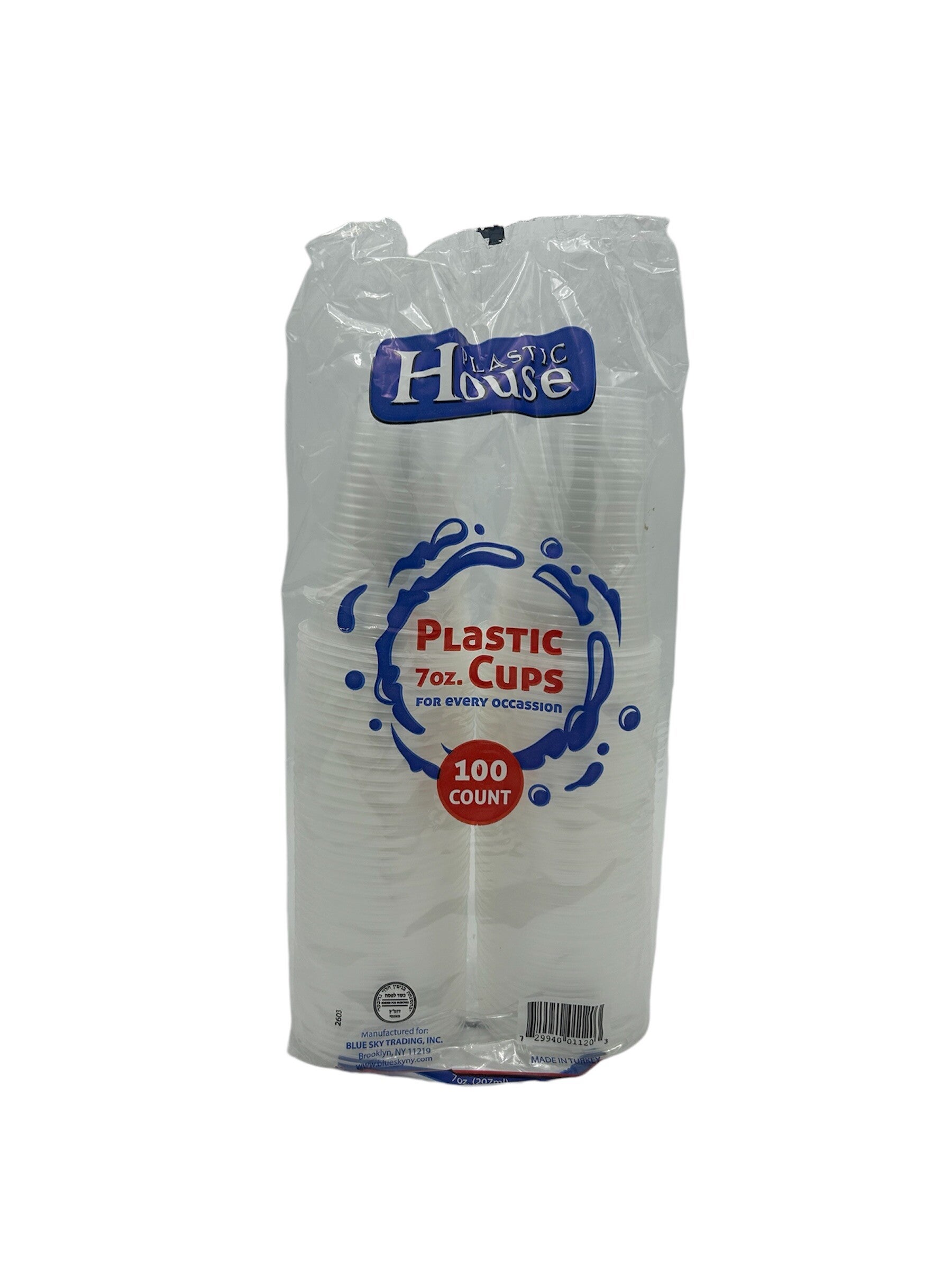 GOBELETS EN PLASTIQUE X100 pièces  207ml