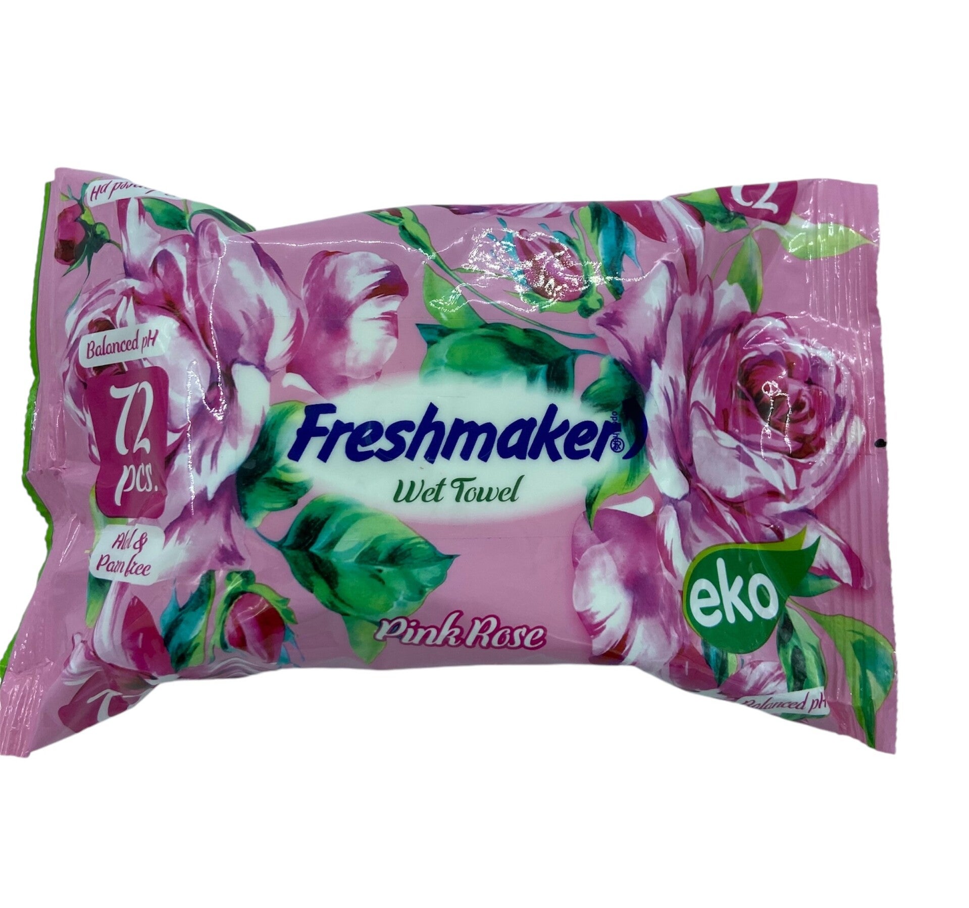 FRESHMAKER WET TOWEL PINK ROSE de 72 Lingettes humide pour Bébé