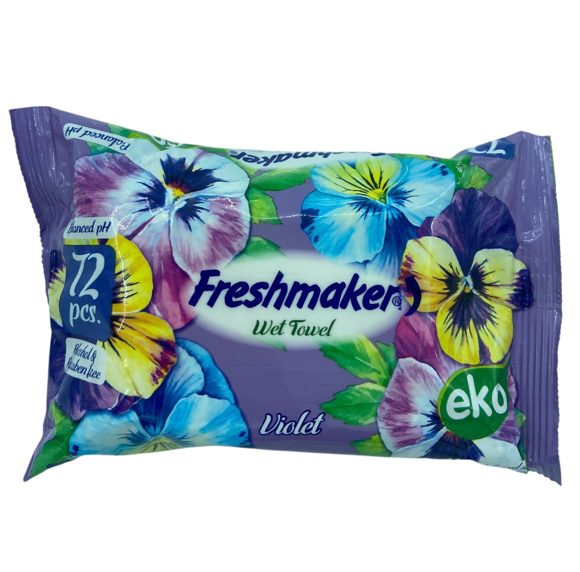 FRESHMAKER WET TOWEL VIOLET de 72 Lingettes humide pour Bébé