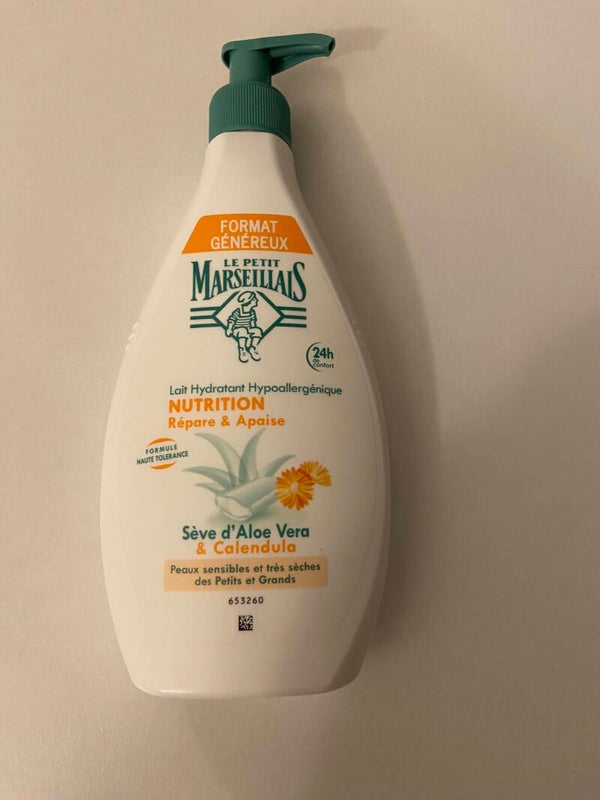 LE PETIT MARSEILLAIS Lait hydratant hypoallergénique - Sève d'aloe vera et calendula