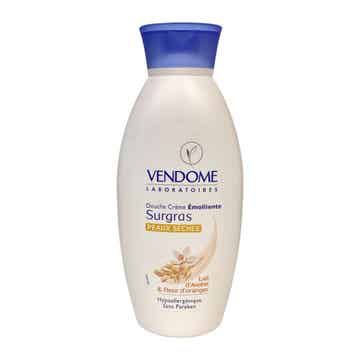 VENDOME Douche Crème Emolliente Surgras PEAUX SECHES Lait d'Avoine & Fleur d'oranger 400ml