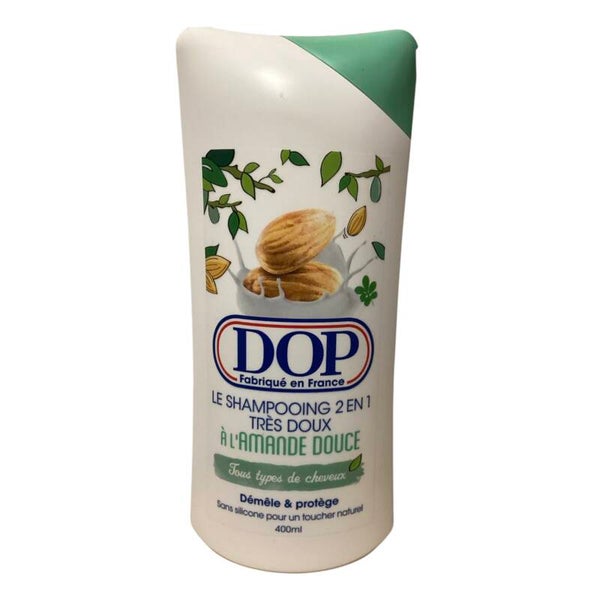 DOP-SHAMPOOING 2 EN 1 TRES DOUX- A L'AMANDE DOUCE-Tous Types de Cheveux - 400ml