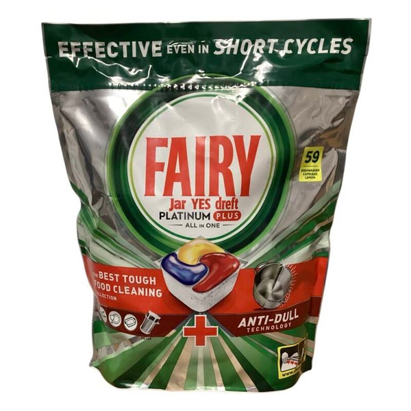 FAIRY- PLATINUM PLUS-All in one- Tablettes lave-vaisselle x 59