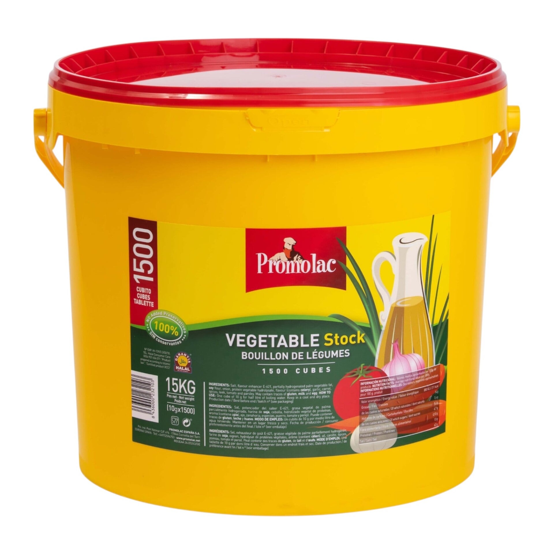 BOUILLON EN CUBE DE 15KG POUR 1500 CUBES DE LA MARQUE PROMOLAC