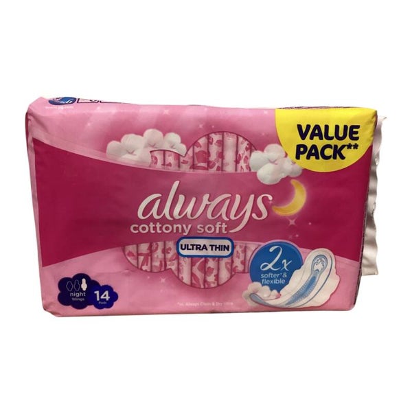 Always Cottony Soft ULTRA THIN 14 Serviettes