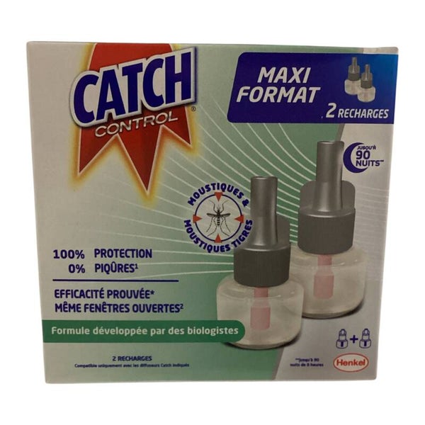 CATCH Control Recharge électrique Maxi Format 2x45 Nuits Anti-Moustiques