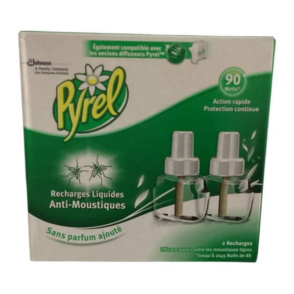 Pyrel-Recharges Liquides Anti-Moustiques Sans Parfum Ajouté 90 Nuits