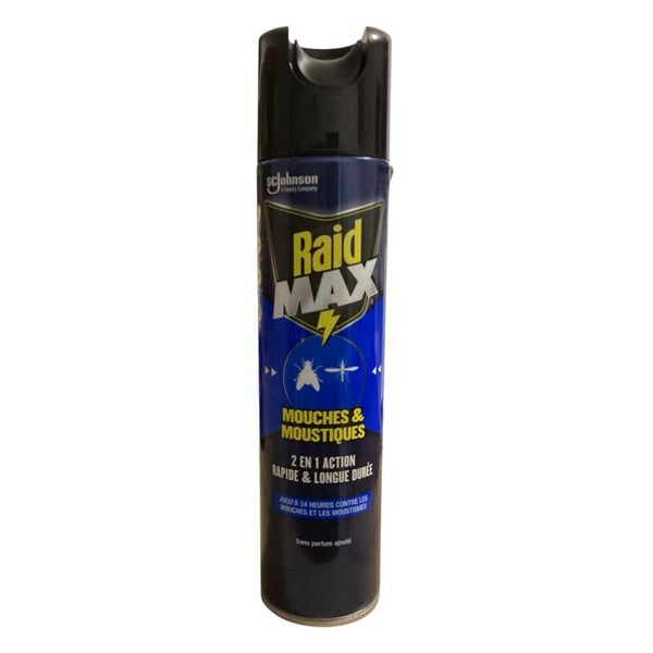 Raid Max-Insecticide Spray Mouches & Moustiques 400ml
