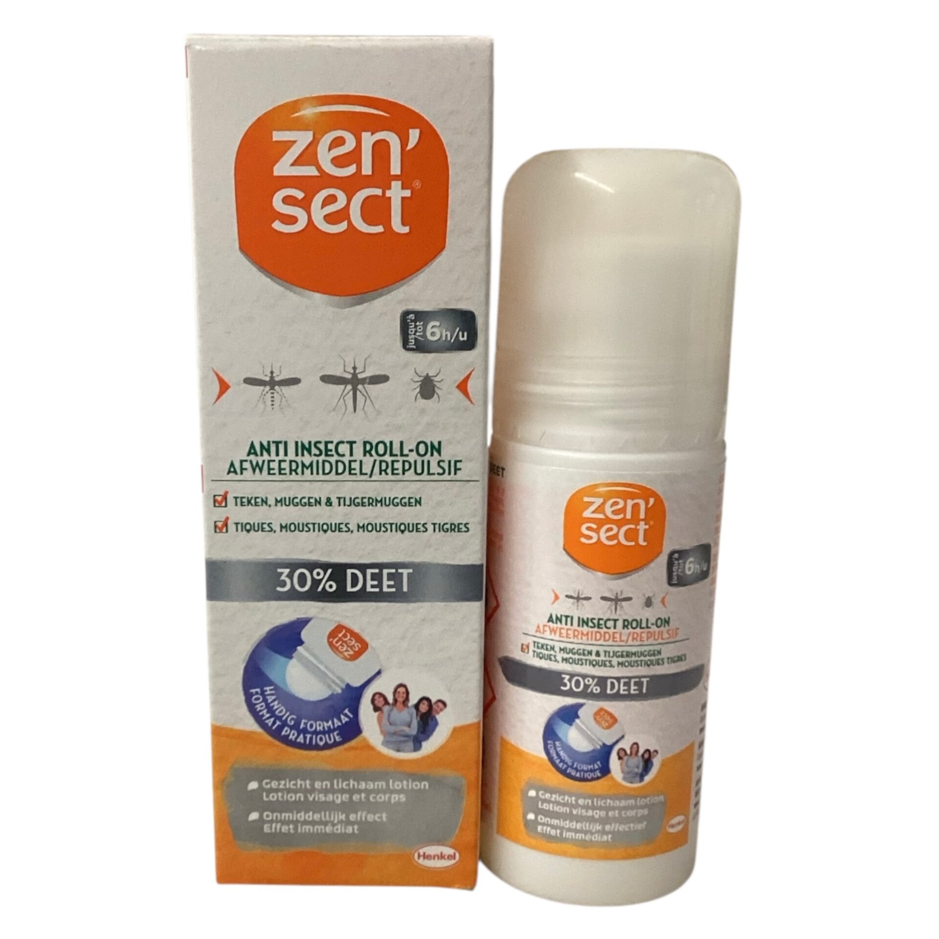 Zen'Sect Anti-insect Roll-on 30% Deet Repulsif 50ml