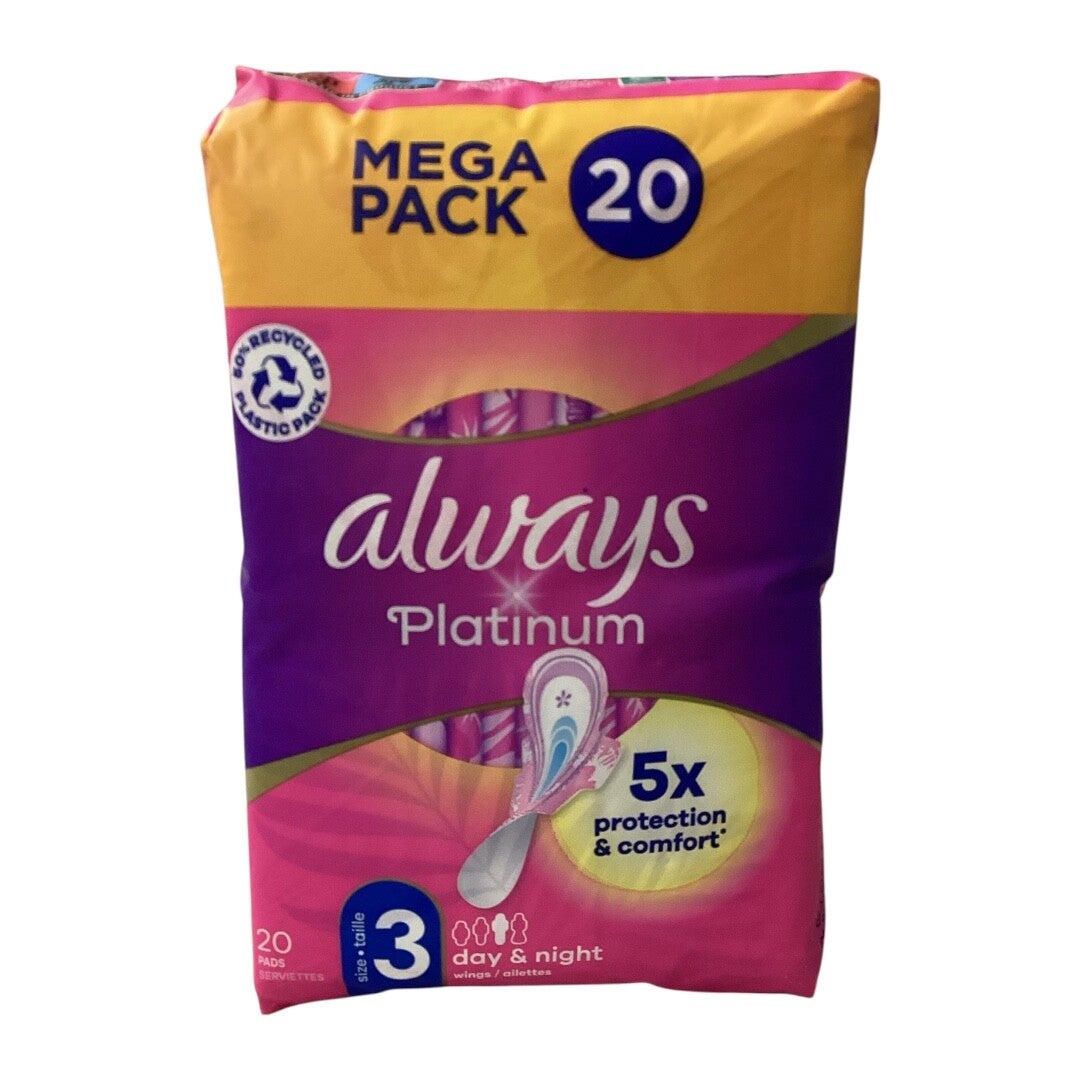 Serviettes hygièniques Always Platinum - taille 3 - x20