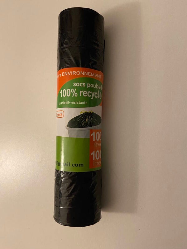 10 SAC POUBELLE 100% recyclé de 100L