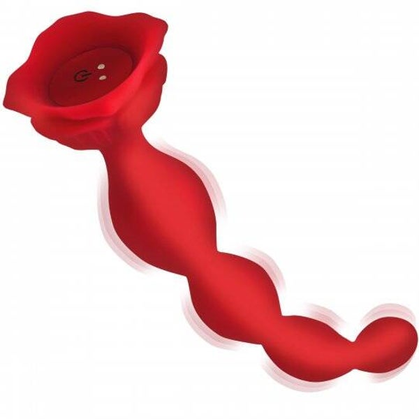 9x Beaded Bloom Silicone Rose