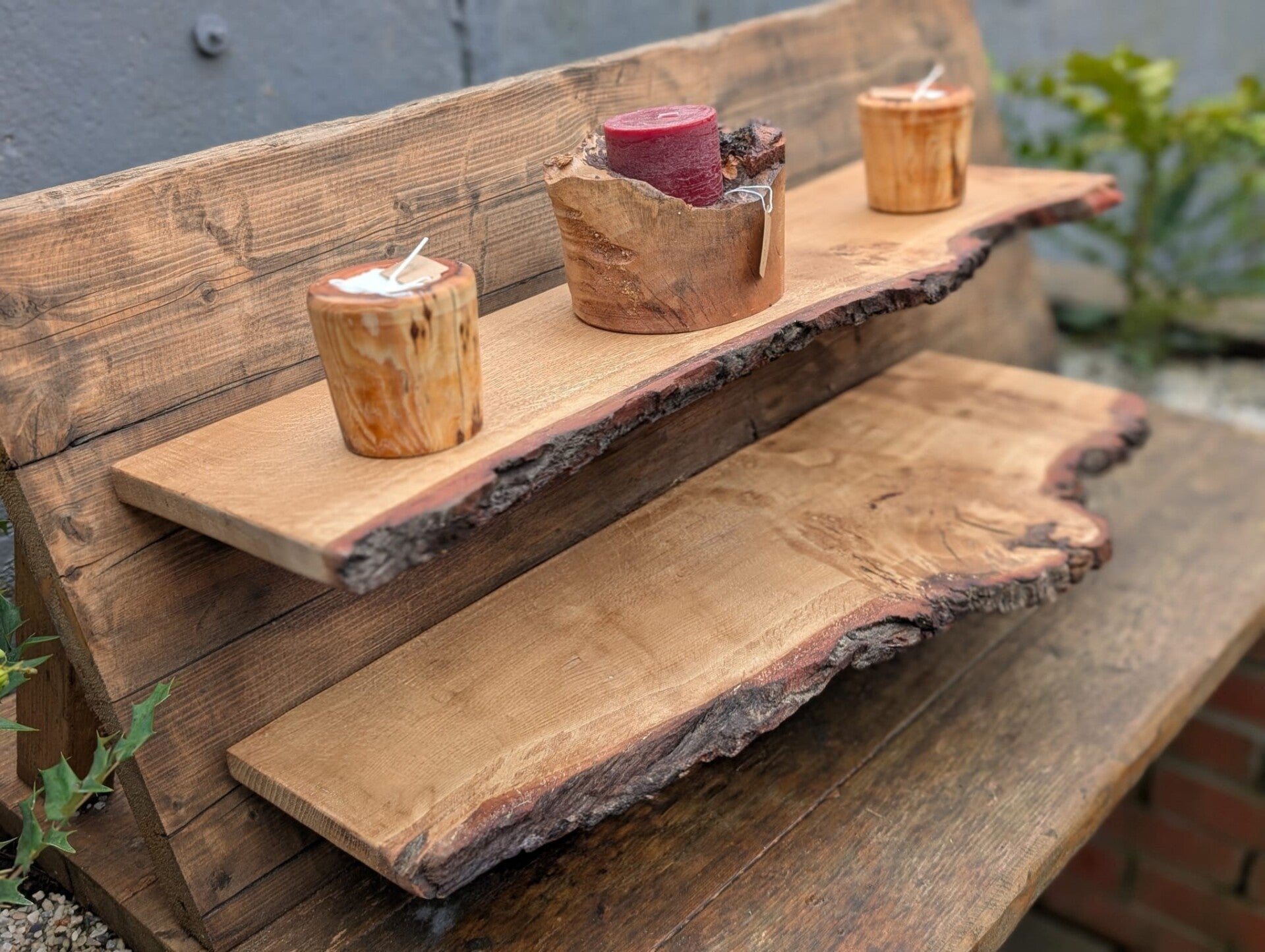 English Oak Floating Shelves (set of 2)