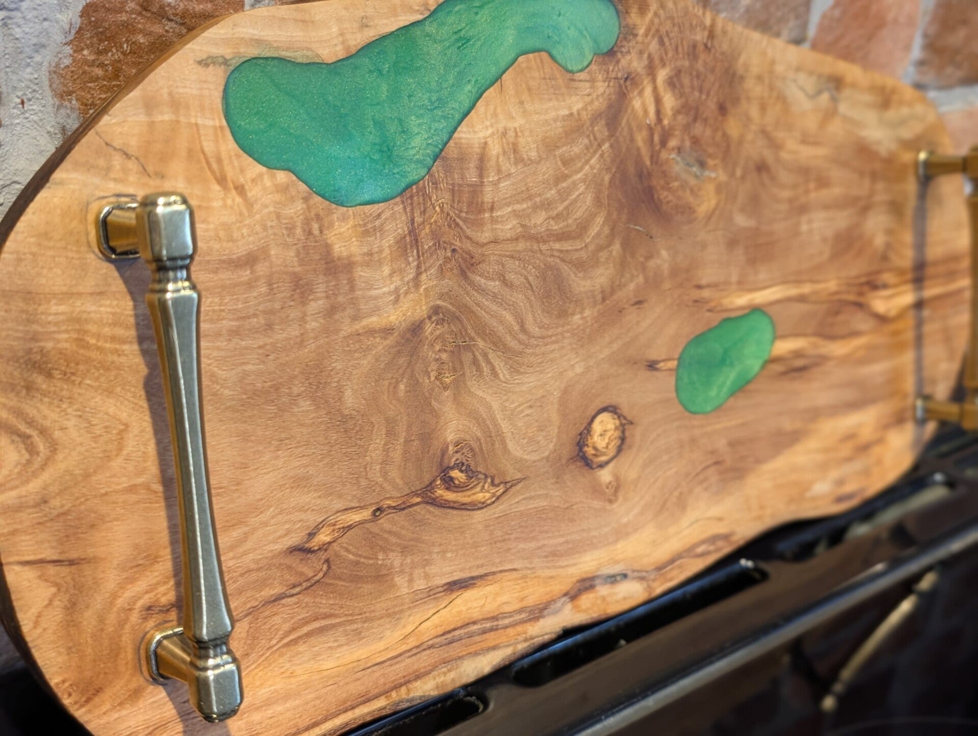 Olive Wood & Resin Serving Board