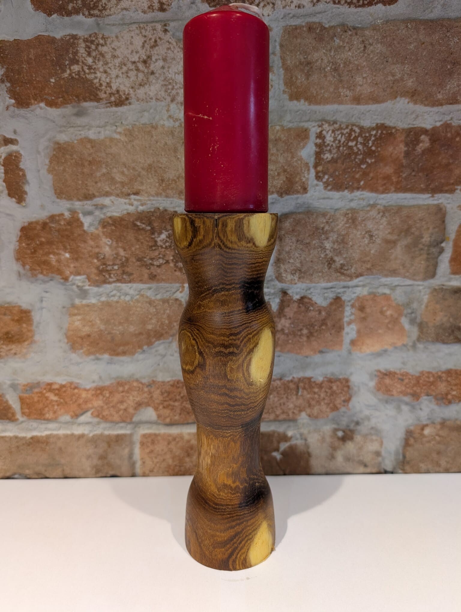 English Yew Candlestick