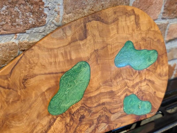 Olive Wood & Resin Serving Board