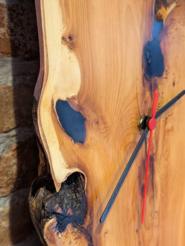 English Oak & Yew Wall Clock