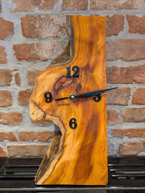 Yew Wall Clock