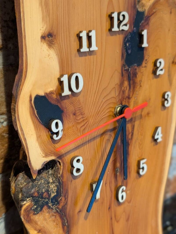 English Oak & Resin Wall Clock