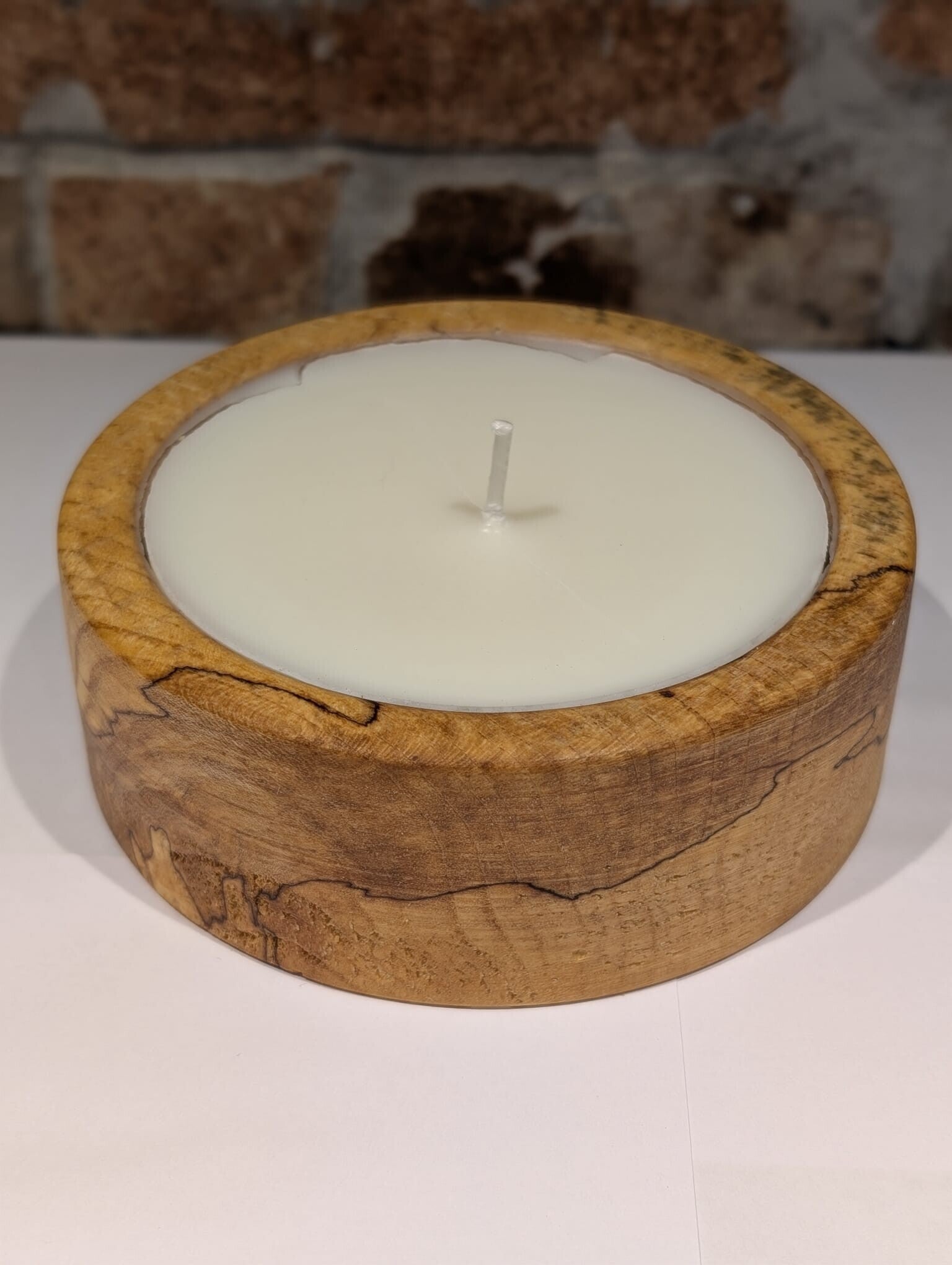 Spalted Beech Candle