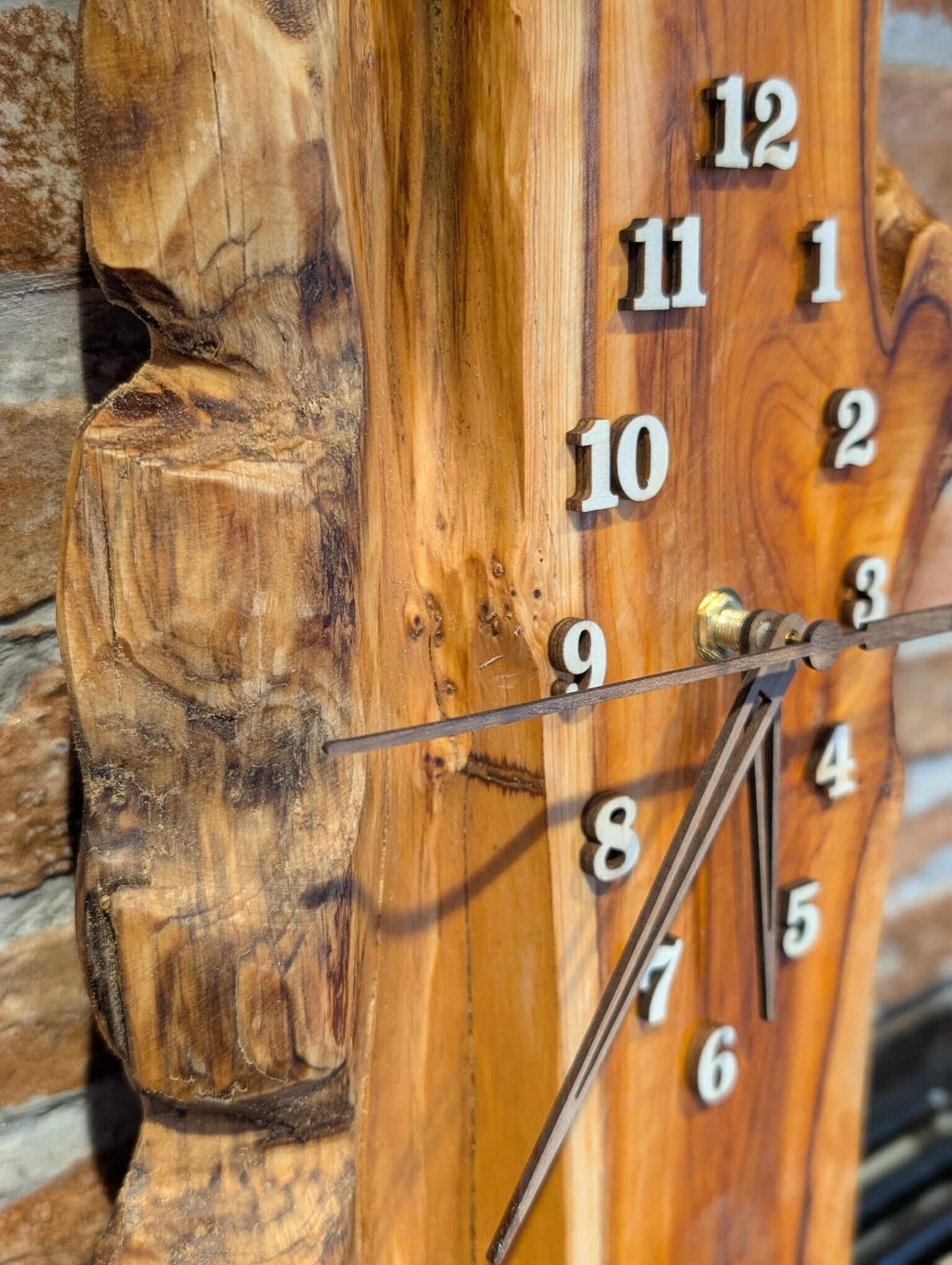 Yew Wall Clock