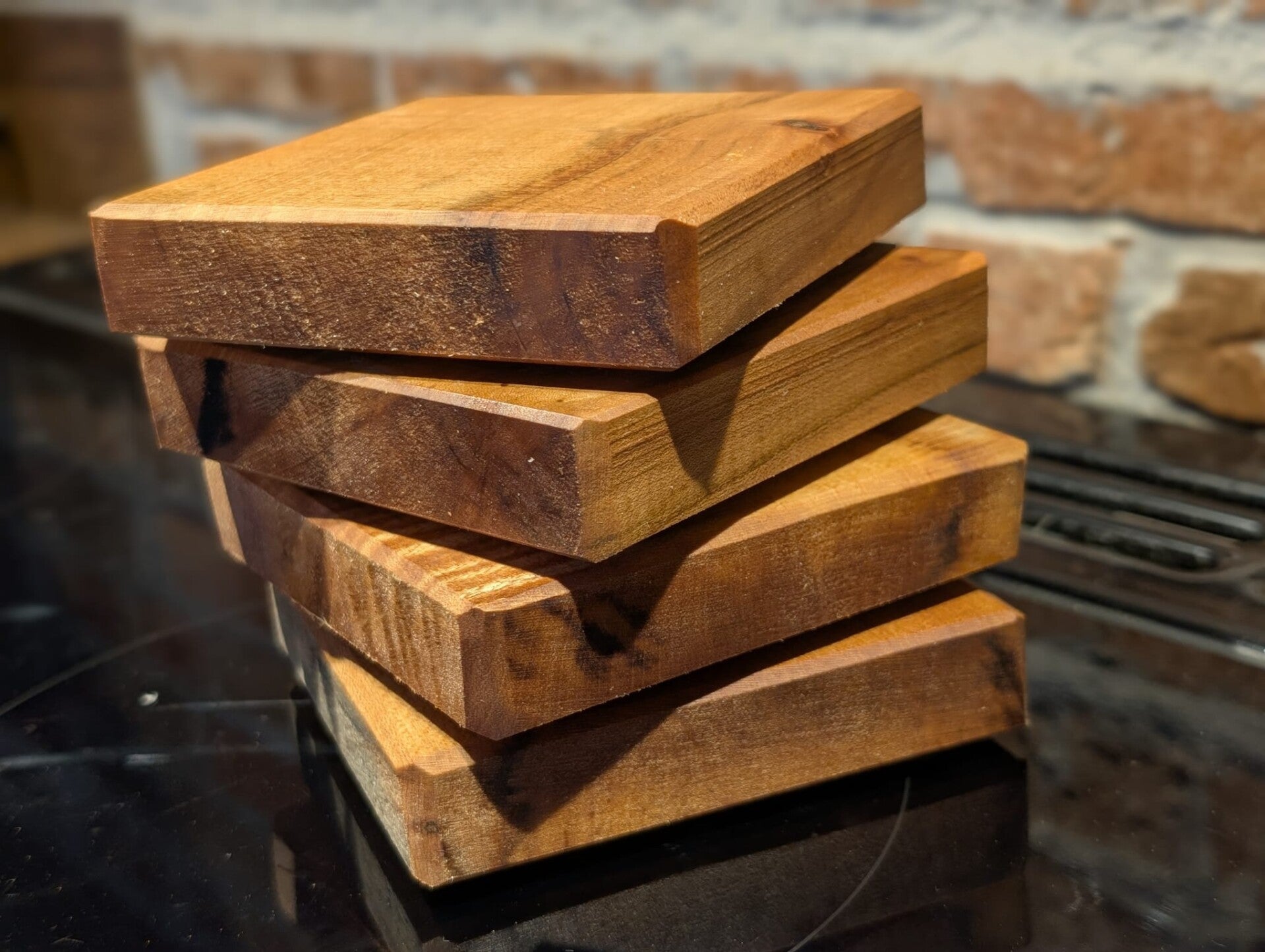Chunky Sycamore Coasters (4)