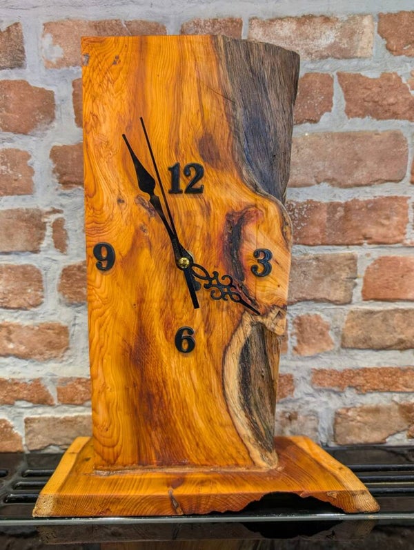 Free-standing Yew Clock