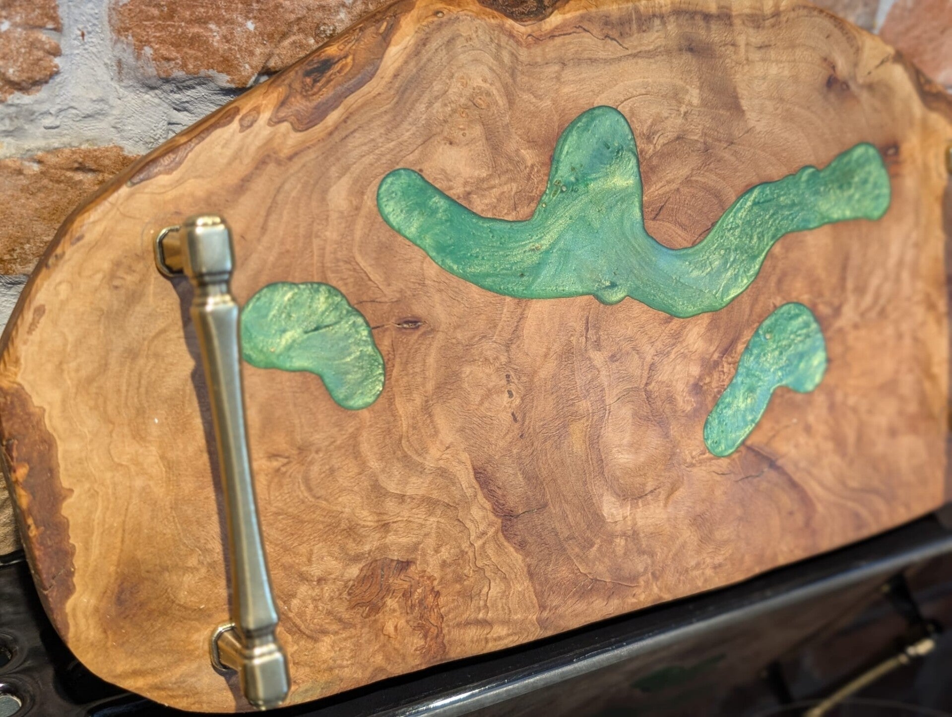Olive Wood & Resin Serving Board