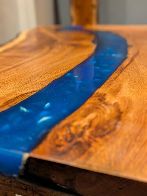 Oak and Resin Coffee Table