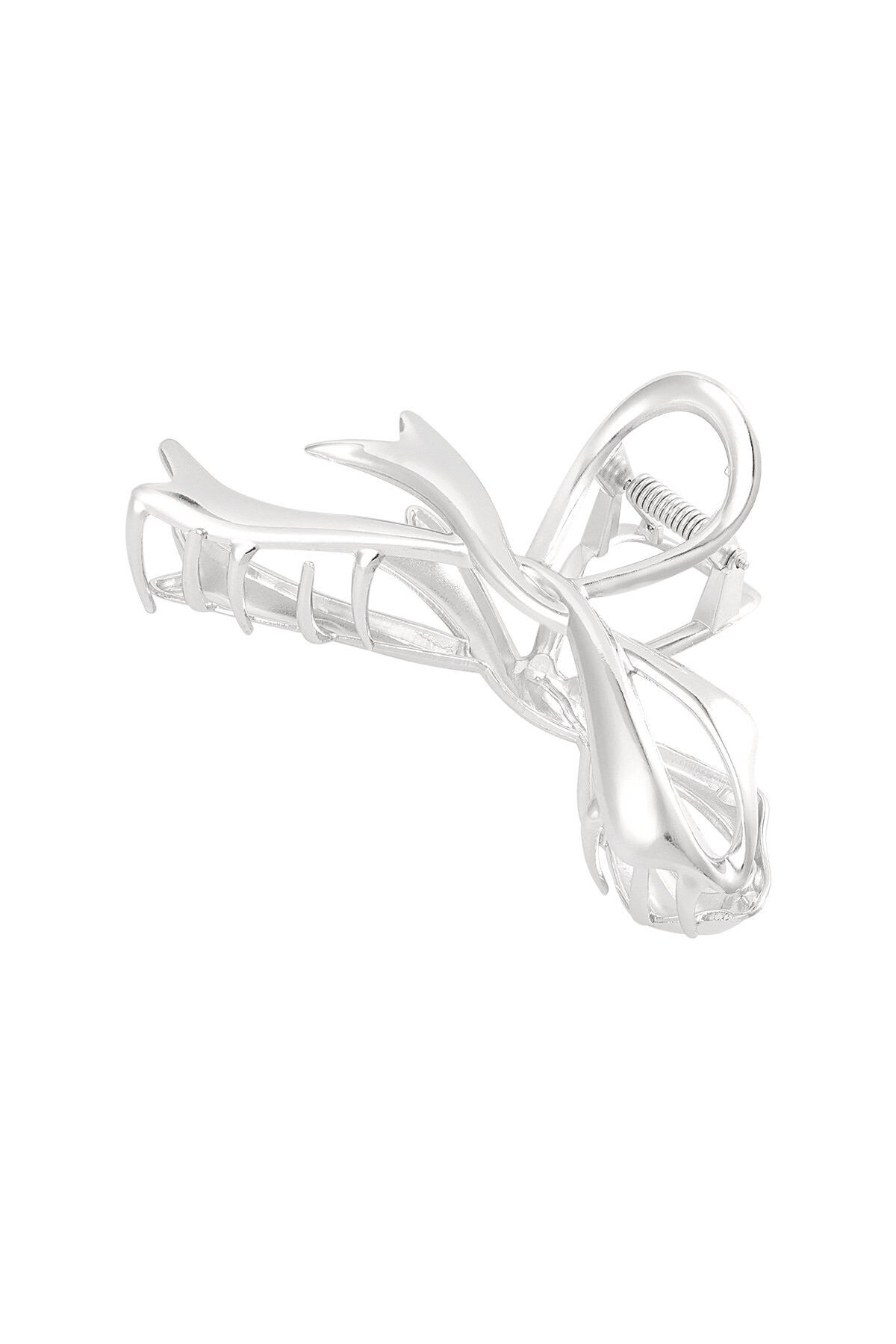 Haar clip “Silver knot”