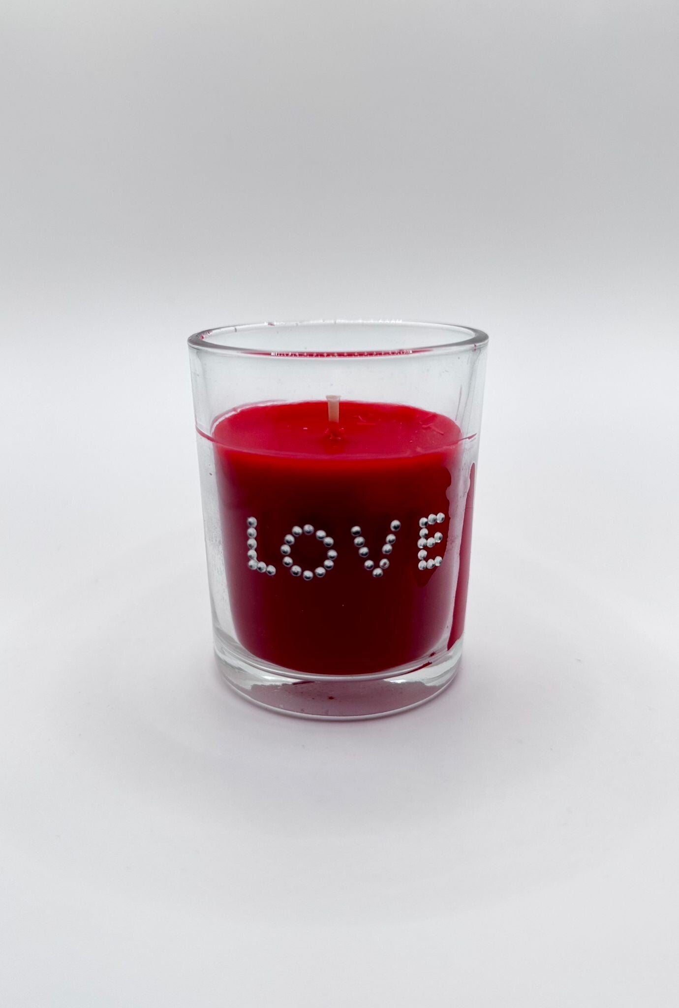 Duftkerze Rose im Glas „Love“