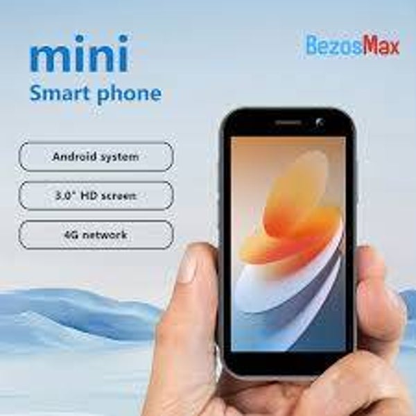 BezosMax Mini Smartphone, 4G Unlocked Phone With 3.0" HD Screen, 3+ 32GB Gift For Kids Phone Pocket Child Phone GPS