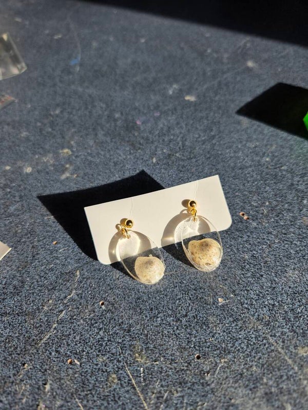 Oblong Shell Earrings