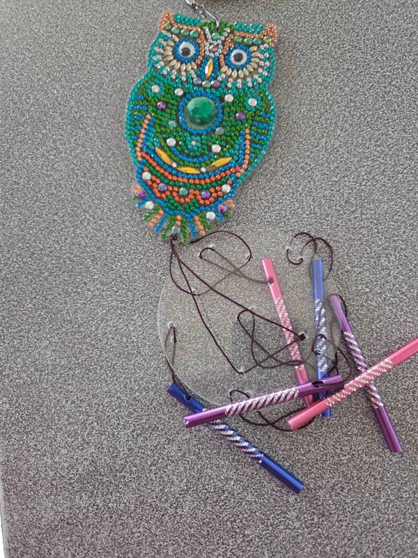 Butterfly suncatching wind chime