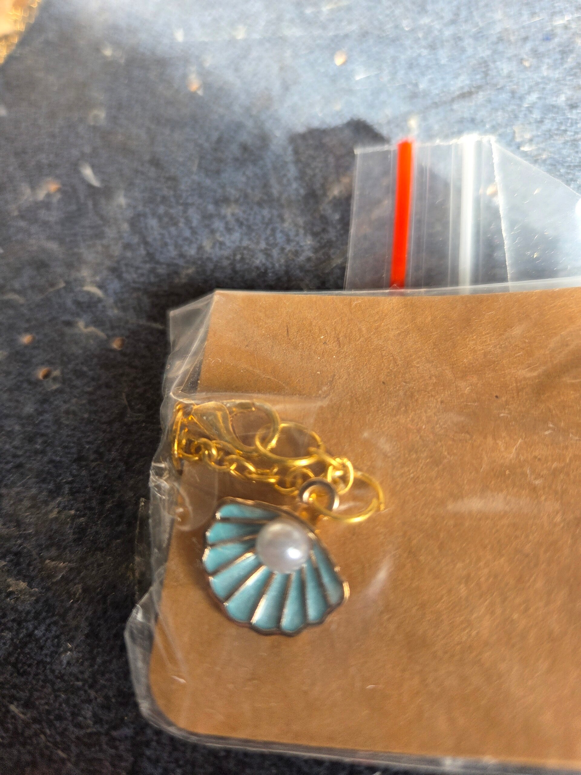 Scallop Shell with Pearl Pendant