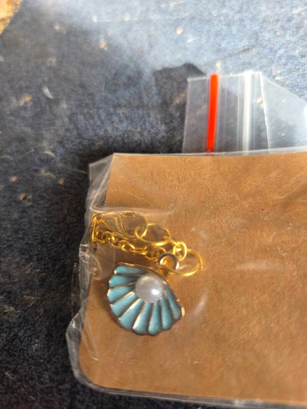 Scallop Shell with Pearl Pendant
