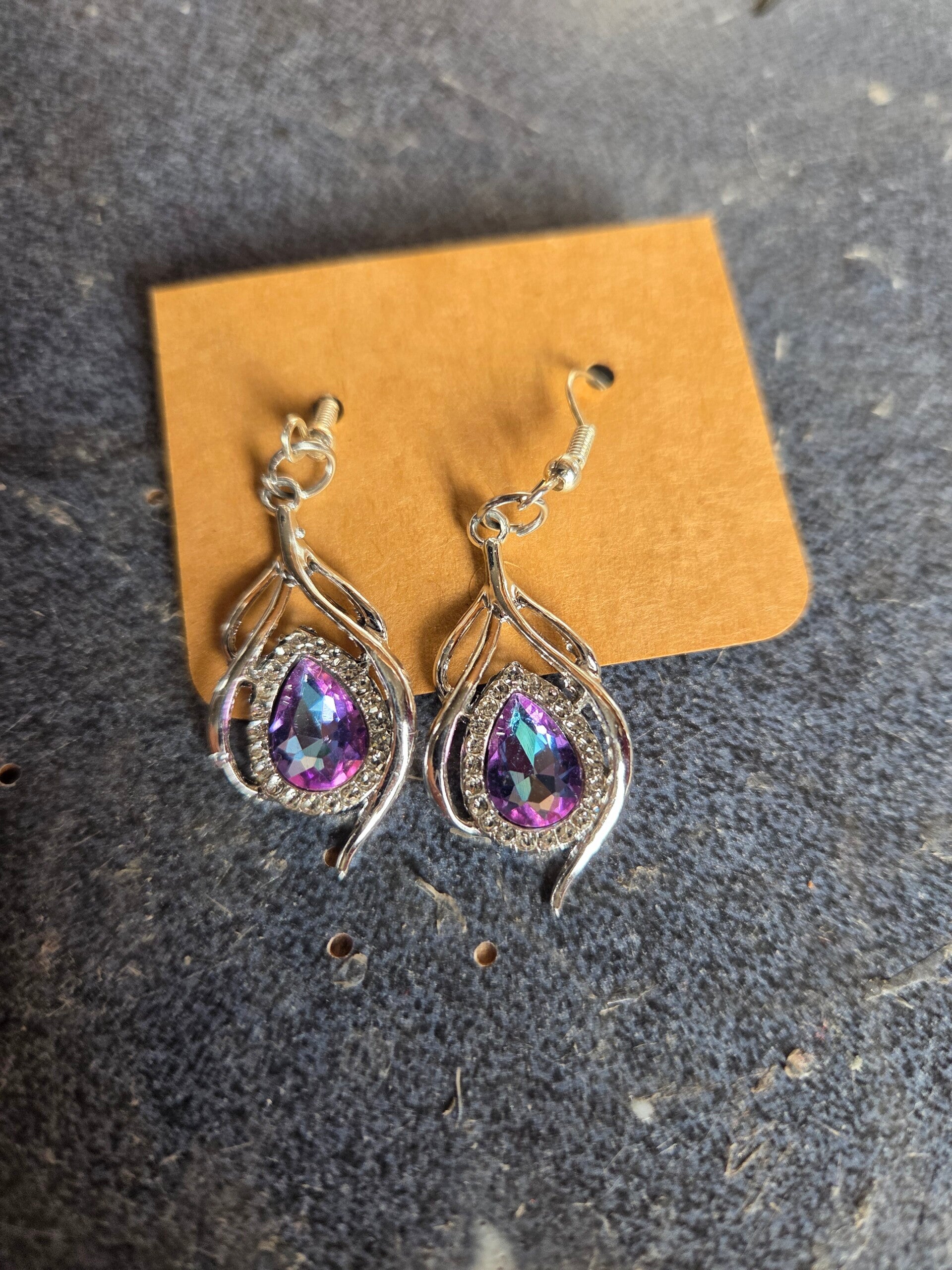 Faux Crystal Earrings