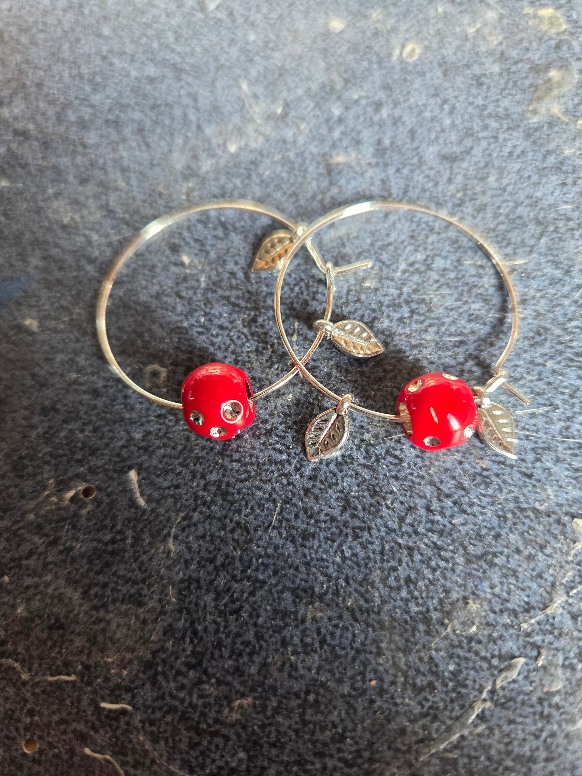 Dangling Round Earrings