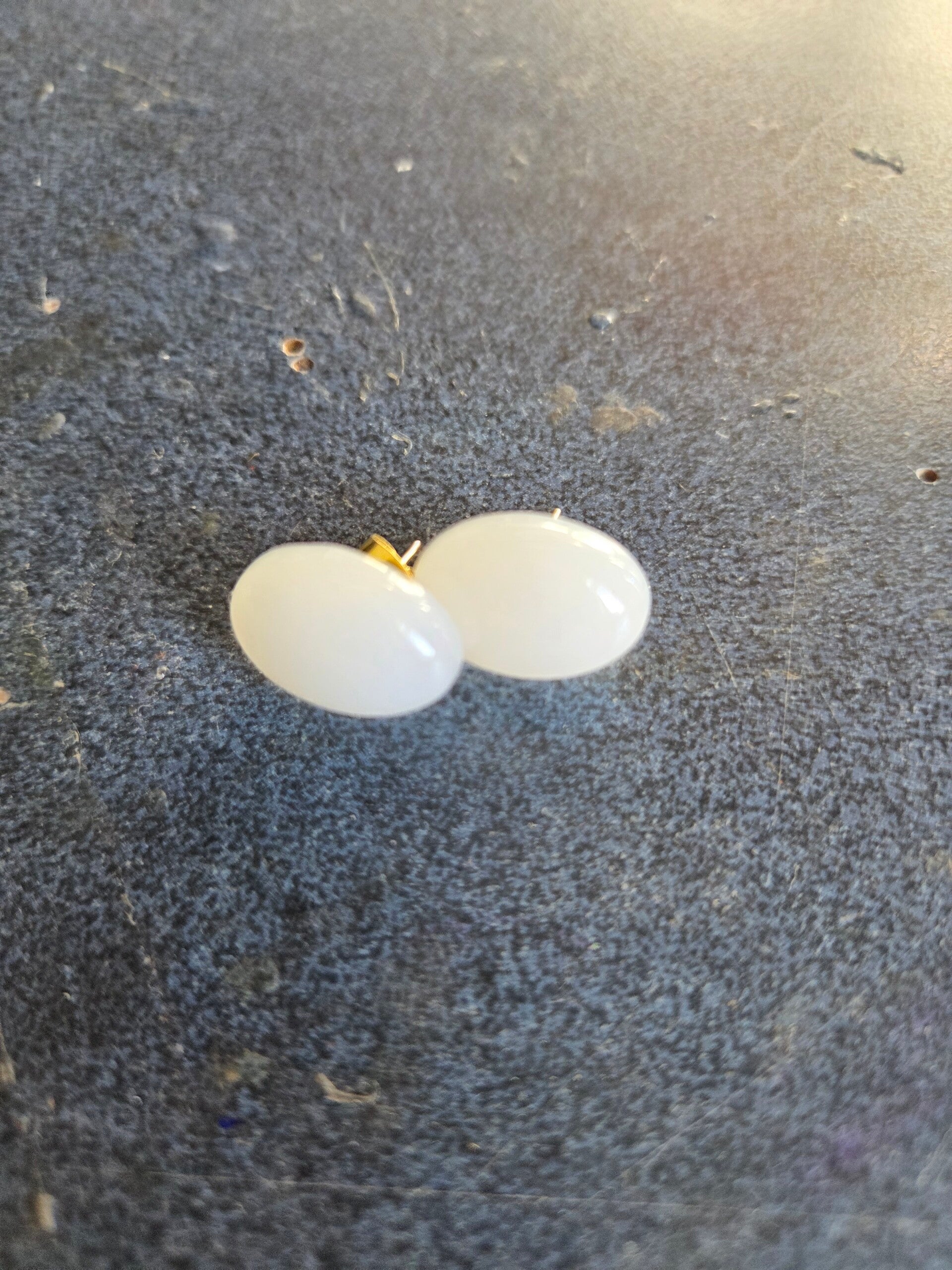 Opaque Faux Stone studs